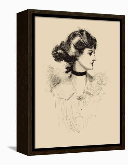 A Daughter of the South-Charles Dana Gibson-Framed Stretched Canvas