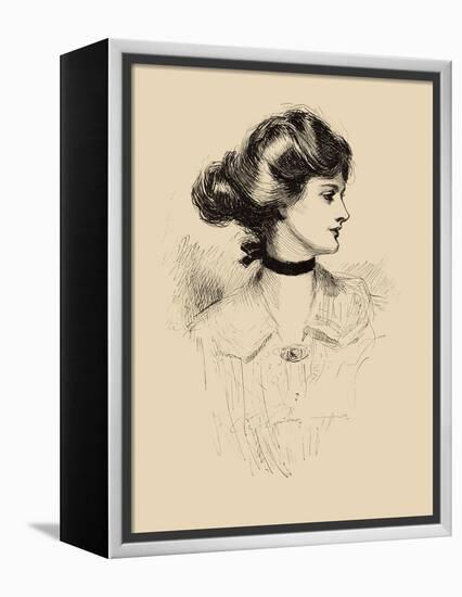 A Daughter of the South-Charles Dana Gibson-Framed Stretched Canvas