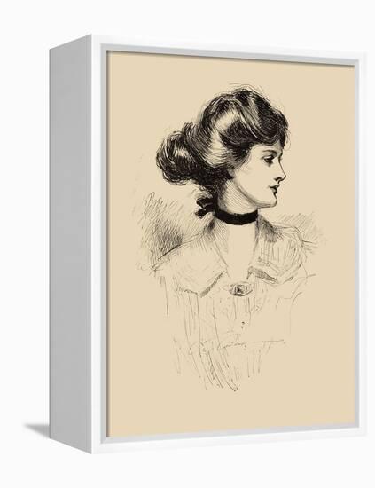 A Daughter of the South-Charles Dana Gibson-Framed Stretched Canvas