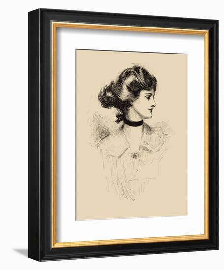 A Daughter of the South-Charles Dana Gibson-Framed Art Print