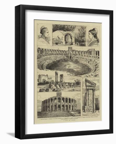 A Day at Arles-null-Framed Giclee Print