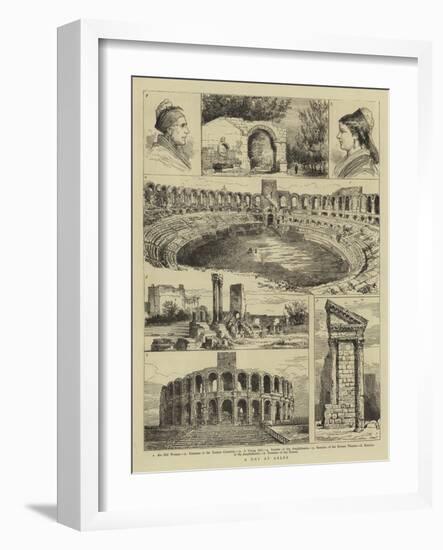 A Day at Arles-null-Framed Giclee Print