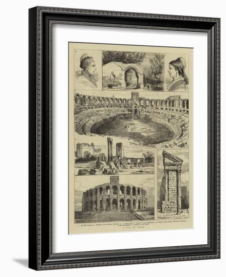 A Day at Arles-null-Framed Giclee Print