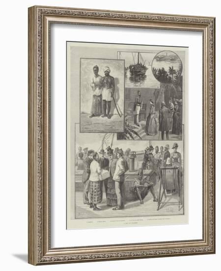 A Day at Colombo-null-Framed Giclee Print