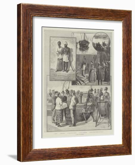 A Day at Colombo-null-Framed Giclee Print