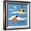 A Day at the Beach - Child Life, August 1939-Harold Carroll-Framed Giclee Print