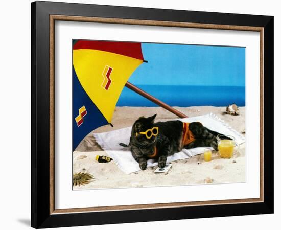 A Day at the Beach-null-Framed Giclee Print