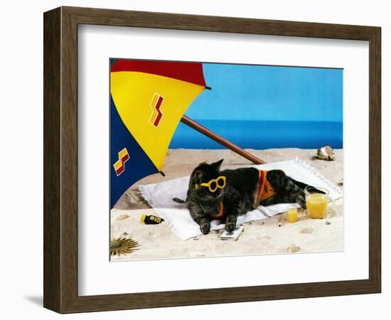 A Day at the Beach-null-Framed Giclee Print