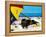 A Day at the Beach-null-Framed Premier Image Canvas