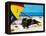 A Day at the Beach-null-Framed Premier Image Canvas