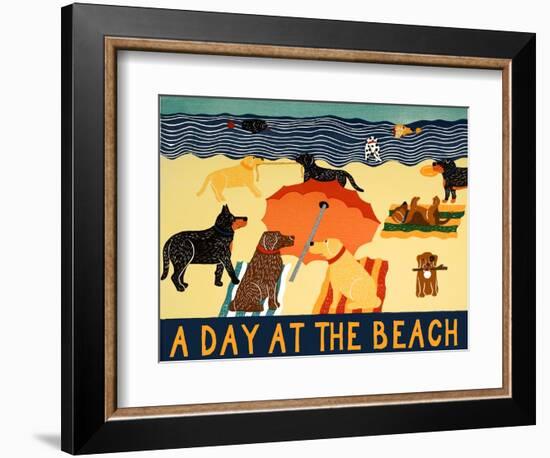 A Day At The Beach-Stephen Huneck-Framed Giclee Print