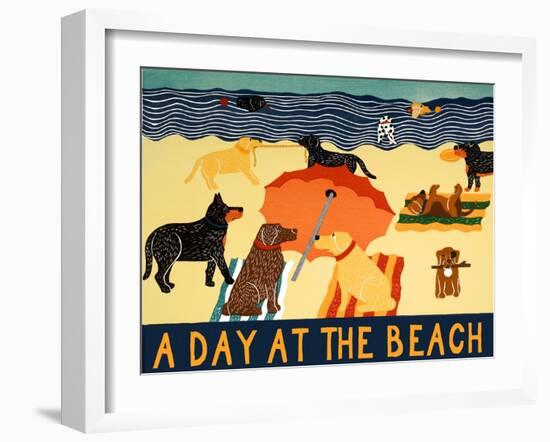 A Day At The Beach-Stephen Huneck-Framed Giclee Print