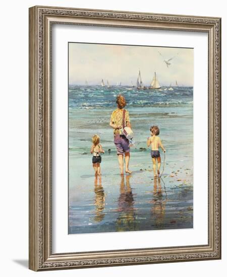 A Day at the Beach-LaVere Hutchings-Framed Giclee Print