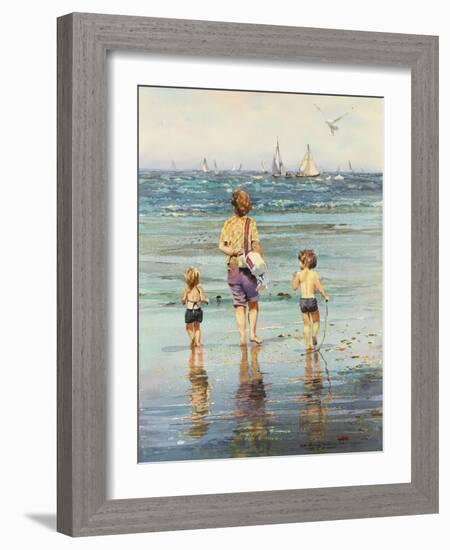 A Day at the Beach-LaVere Hutchings-Framed Giclee Print