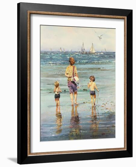 A Day at the Beach-LaVere Hutchings-Framed Giclee Print