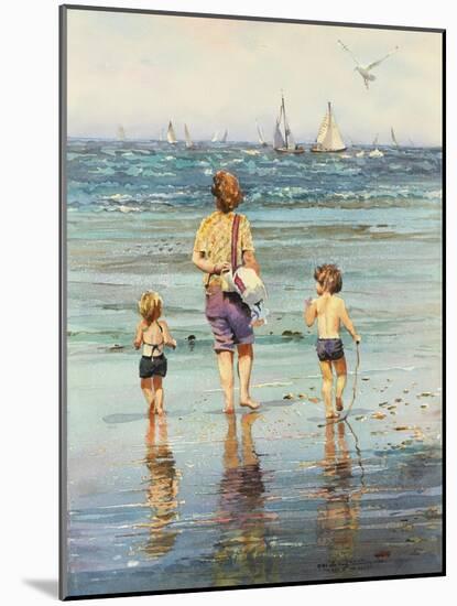 A Day at the Beach-LaVere Hutchings-Mounted Giclee Print