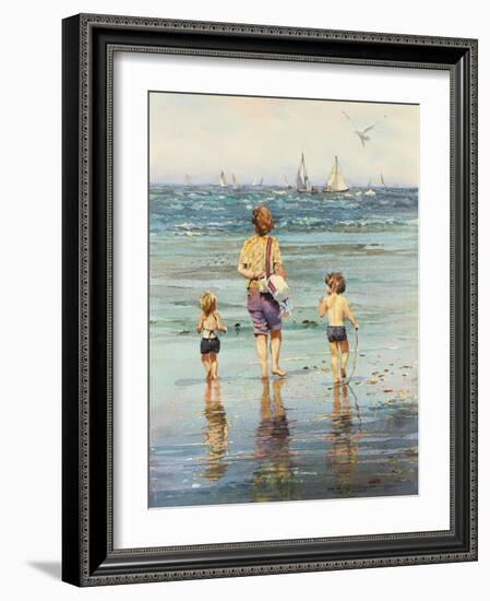 A Day at the Beach-LaVere Hutchings-Framed Giclee Print