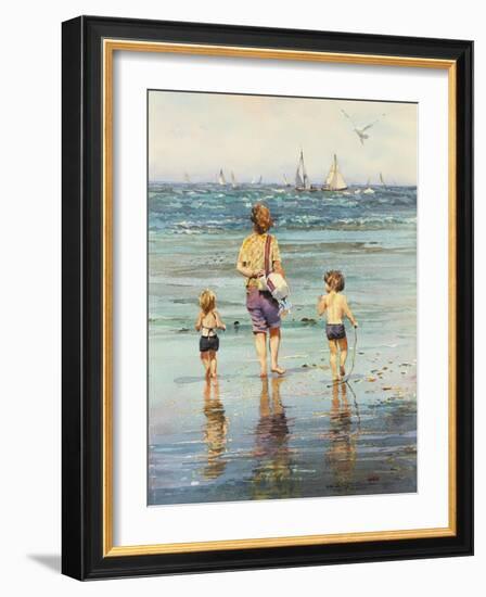 A Day at the Beach-LaVere Hutchings-Framed Giclee Print