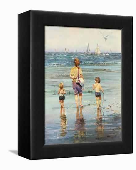 A Day at the Beach-LaVere Hutchings-Framed Premier Image Canvas
