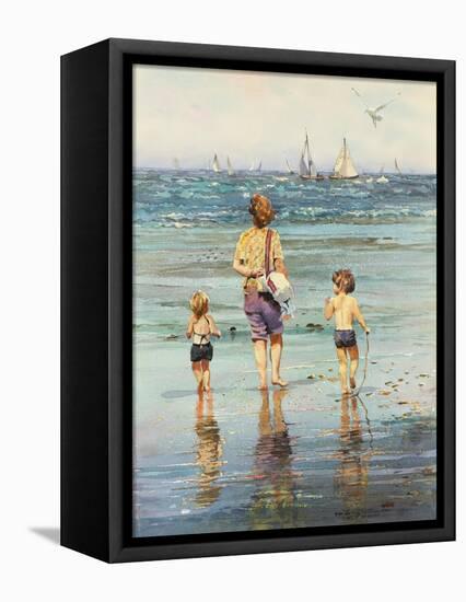 A Day at the Beach-LaVere Hutchings-Framed Premier Image Canvas