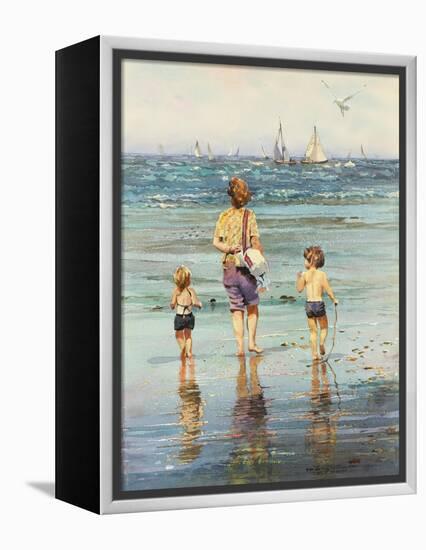 A Day at the Beach-LaVere Hutchings-Framed Premier Image Canvas