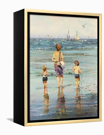 A Day at the Beach-LaVere Hutchings-Framed Premier Image Canvas