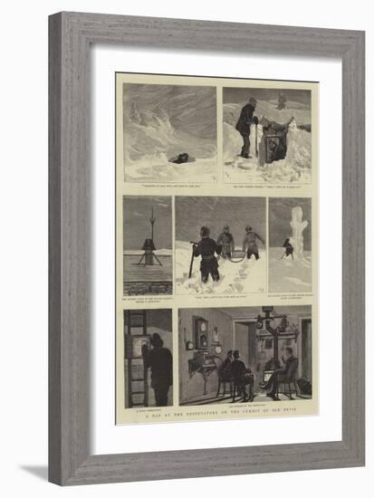 A Day at the Observatory on the Summit of Ben Nevis-Joseph Nash-Framed Giclee Print