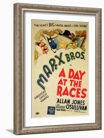 A Day at the Races, 1937-null-Framed Art Print