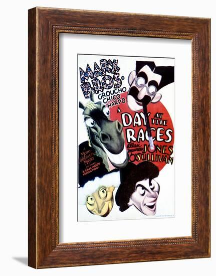 A Day at the Races - Movie Poster Reproduction-null-Framed Photo