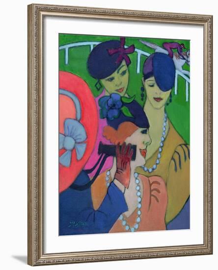 A Day at the Races-Jeanette Lassen-Framed Giclee Print