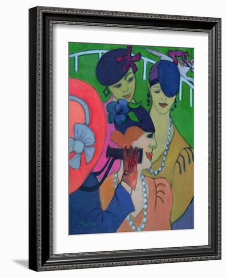 A Day at the Races-Jeanette Lassen-Framed Giclee Print