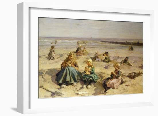 A Day at the Seaside-Johannes Evert Akkeringa-Framed Giclee Print