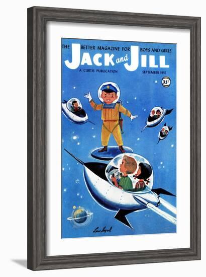 A Day in Outerspace - Jack and Jill, September 1957-Lou Segal-Framed Giclee Print