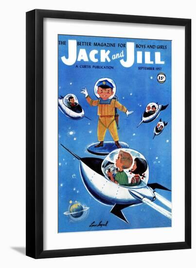 A Day in Outerspace - Jack and Jill, September 1957-Lou Segal-Framed Giclee Print