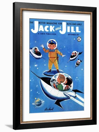 A Day in Outerspace - Jack and Jill, September 1957-Lou Segal-Framed Giclee Print