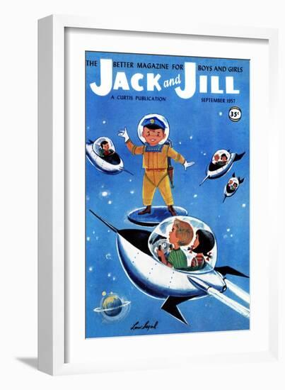 A Day in Outerspace - Jack and Jill, September 1957-Lou Segal-Framed Giclee Print