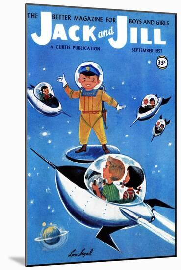 A Day in Outerspace - Jack and Jill, September 1957-Lou Segal-Mounted Giclee Print