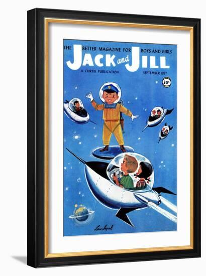 A Day in Outerspace - Jack and Jill, September 1957-Lou Segal-Framed Giclee Print