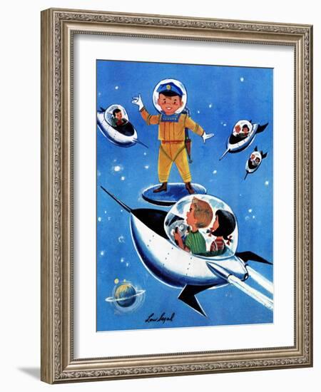 A Day in Outerspace - Jack and Jill, September 1957-Lou Segal-Framed Giclee Print