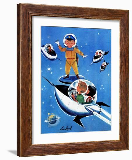 A Day in Outerspace - Jack and Jill, September 1957-Lou Segal-Framed Giclee Print