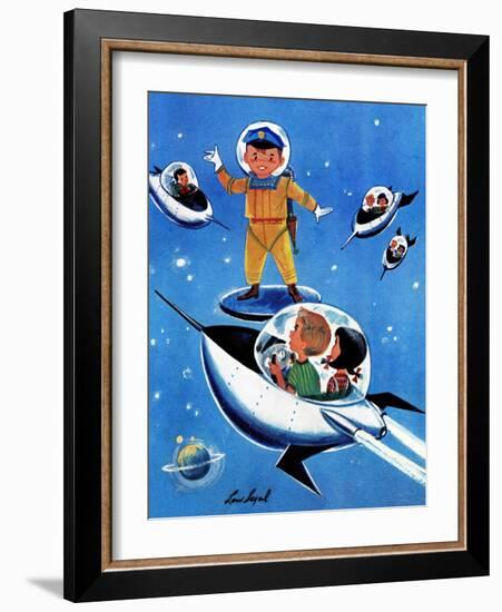 A Day in Outerspace - Jack and Jill, September 1957-Lou Segal-Framed Giclee Print