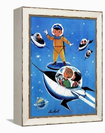 A Day in Outerspace - Jack and Jill, September 1957-Lou Segal-Framed Premier Image Canvas