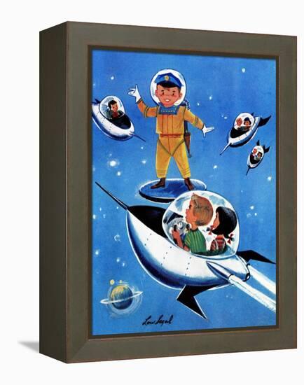 A Day in Outerspace - Jack and Jill, September 1957-Lou Segal-Framed Premier Image Canvas