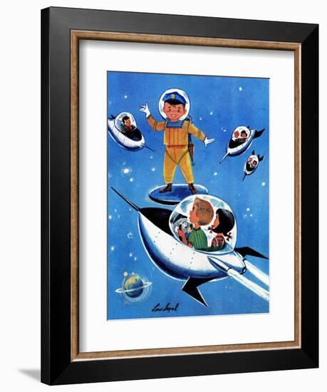 A Day in Outerspace - Jack and Jill, September 1957-Lou Segal-Framed Giclee Print