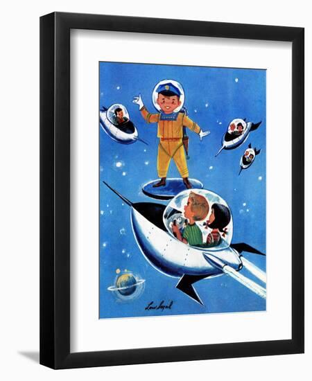 A Day in Outerspace - Jack and Jill, September 1957-Lou Segal-Framed Giclee Print