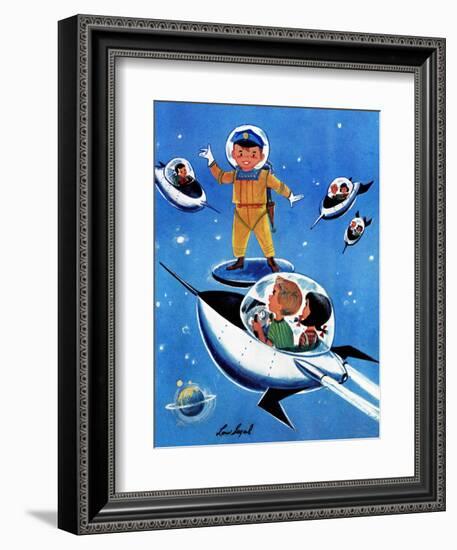 A Day in Outerspace - Jack and Jill, September 1957-Lou Segal-Framed Giclee Print