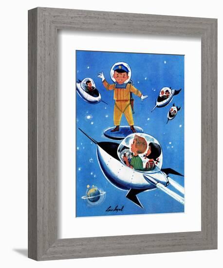 A Day in Outerspace - Jack & Jill-Lou Segal-Framed Giclee Print