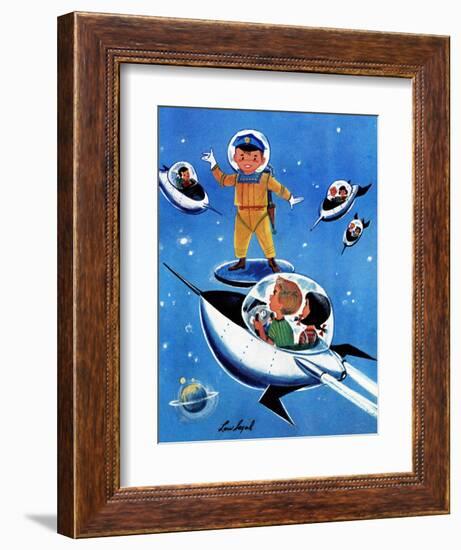 A Day in Outerspace - Jack & Jill-Lou Segal-Framed Giclee Print