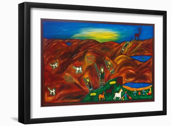 A Day in the Highlands, 2002 (Oil on Linen)-Cristina Rodriguez-Framed Giclee Print