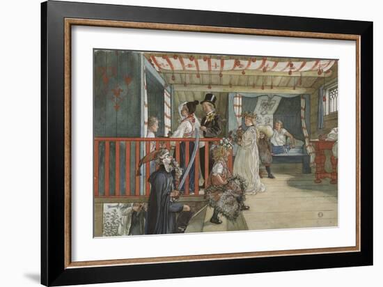 A Day of Celebration, from 'A Home' series, c.1895-Carl Larsson-Framed Giclee Print